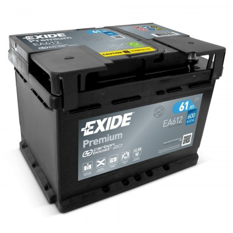 Exide 61Ah 600A EA612 Exide 61Ah 600A EA612