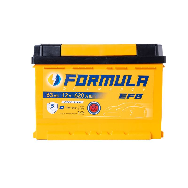 Formula of energy EFB Start&Stop 6-CT-63(0) 620А Formula of energy EFB Start&Stop 6-CT-63(0) 620А