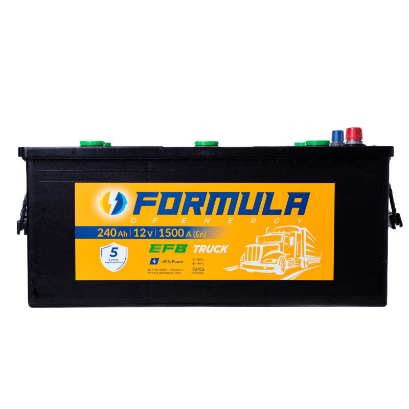 Formula of energy, Heavy Duty EFB Start&Stop, 6-СТ-240(3) Formula of energy, Heavy Duty EFB Start&Stop, 6-СТ-240(3)