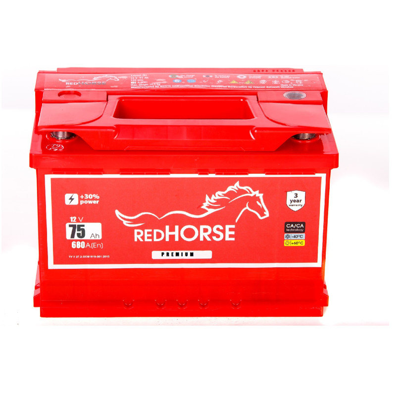 Red Horse Premium 6СТ-75 (0) 680А Red Horse Premium 6СТ-75 (0) 680А