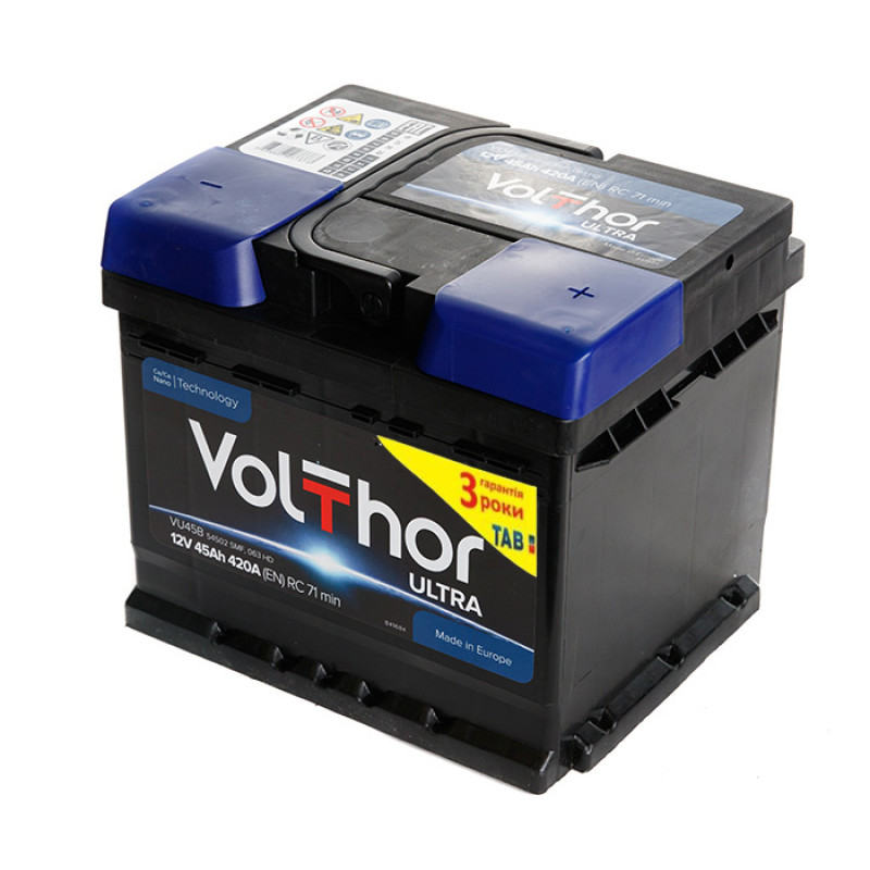 VolThor Ultra, 45 Аг, 400A (0) VolThor Ultra, 45 Аг, 400A (0)
