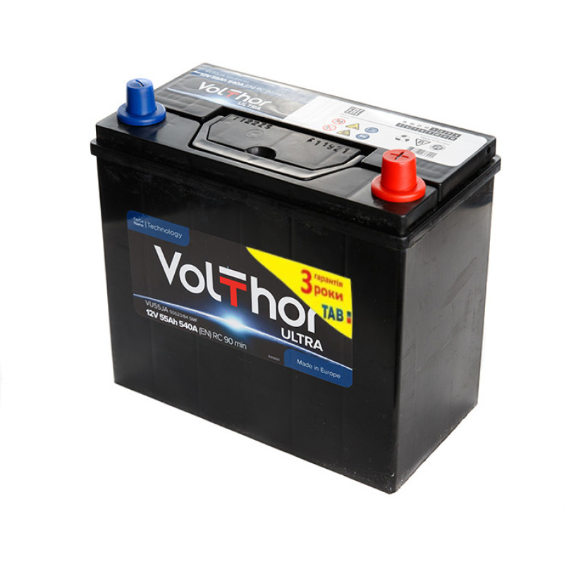VolThor Ultra, 55 Аг, 490A R+ VolThor Ultra, 55 Аг, 490A R+