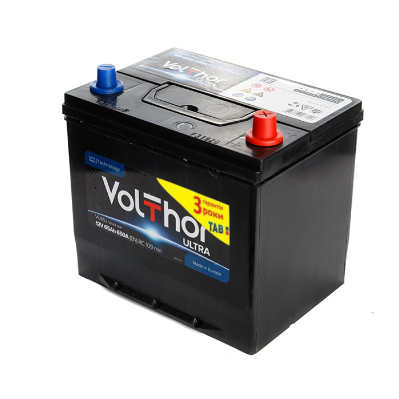 VolThor Ultra, 65 Аг, 650A R+ VolThor Ultra, 65 Аг, 650A R+