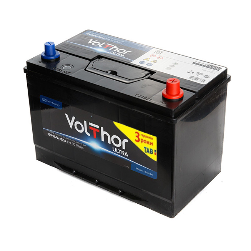 VolThor Ultra, 95 Аг, 850A, 0 VolThor Ultra, 95 Аг, 850A, 0