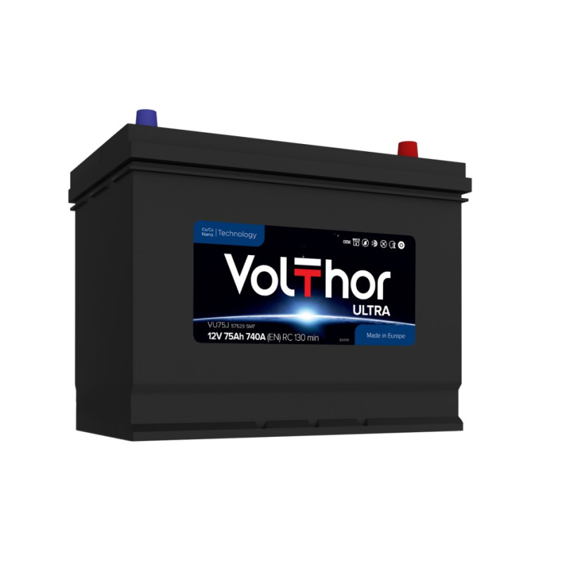 VolThor Ultra, 75 Аг, 740A, JIS 0 VolThor Ultra, 75 Аг, 740A, JIS 0