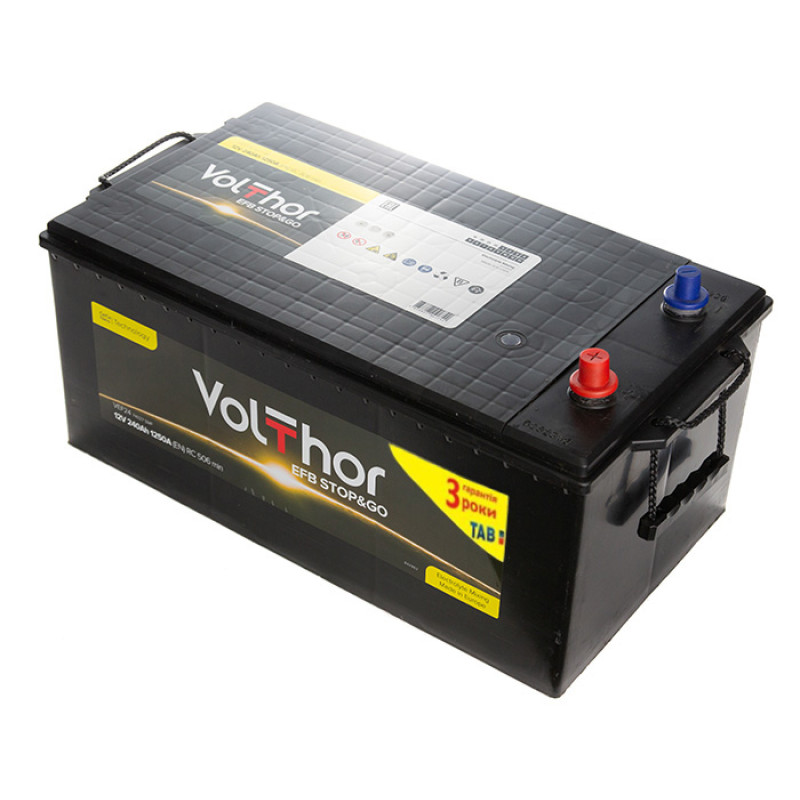 Volthor EFB Stop&Go, 240 Аг, 1250А Volthor EFB Stop&Go, 240 Аг, 1250А