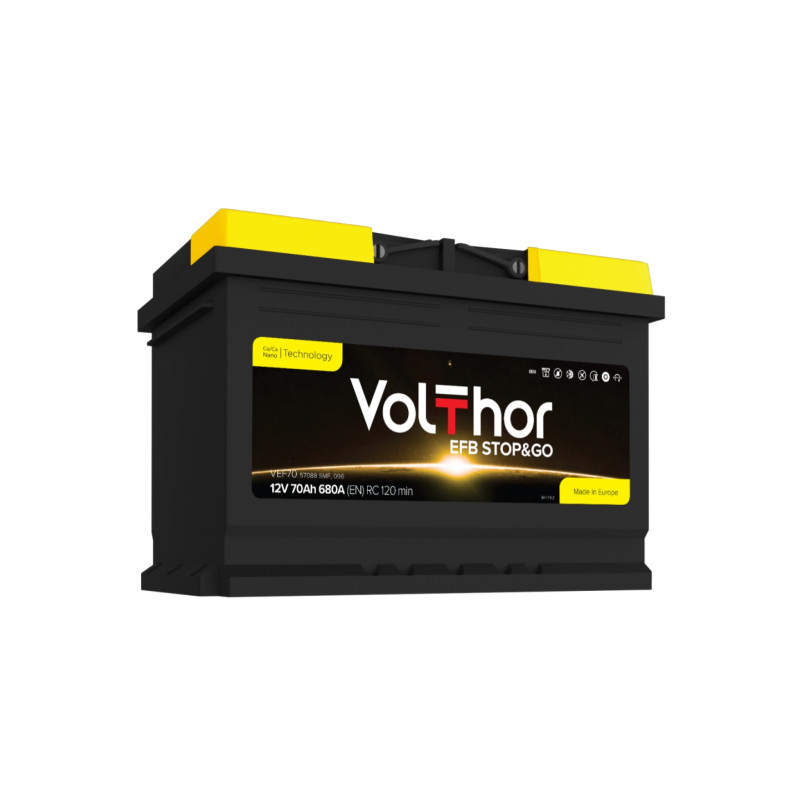 Volthor EFB Stop&Go, 70 Аг, 760А Volthor EFB Stop&Go, 70 Аг, 760А