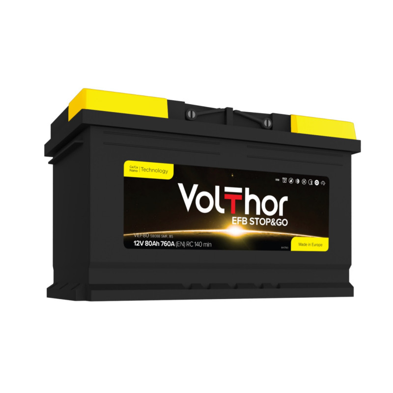 Volthor EFB Stop&Go, 80 Аг, 800А Volthor EFB Stop&Go, 80 Аг, 800А