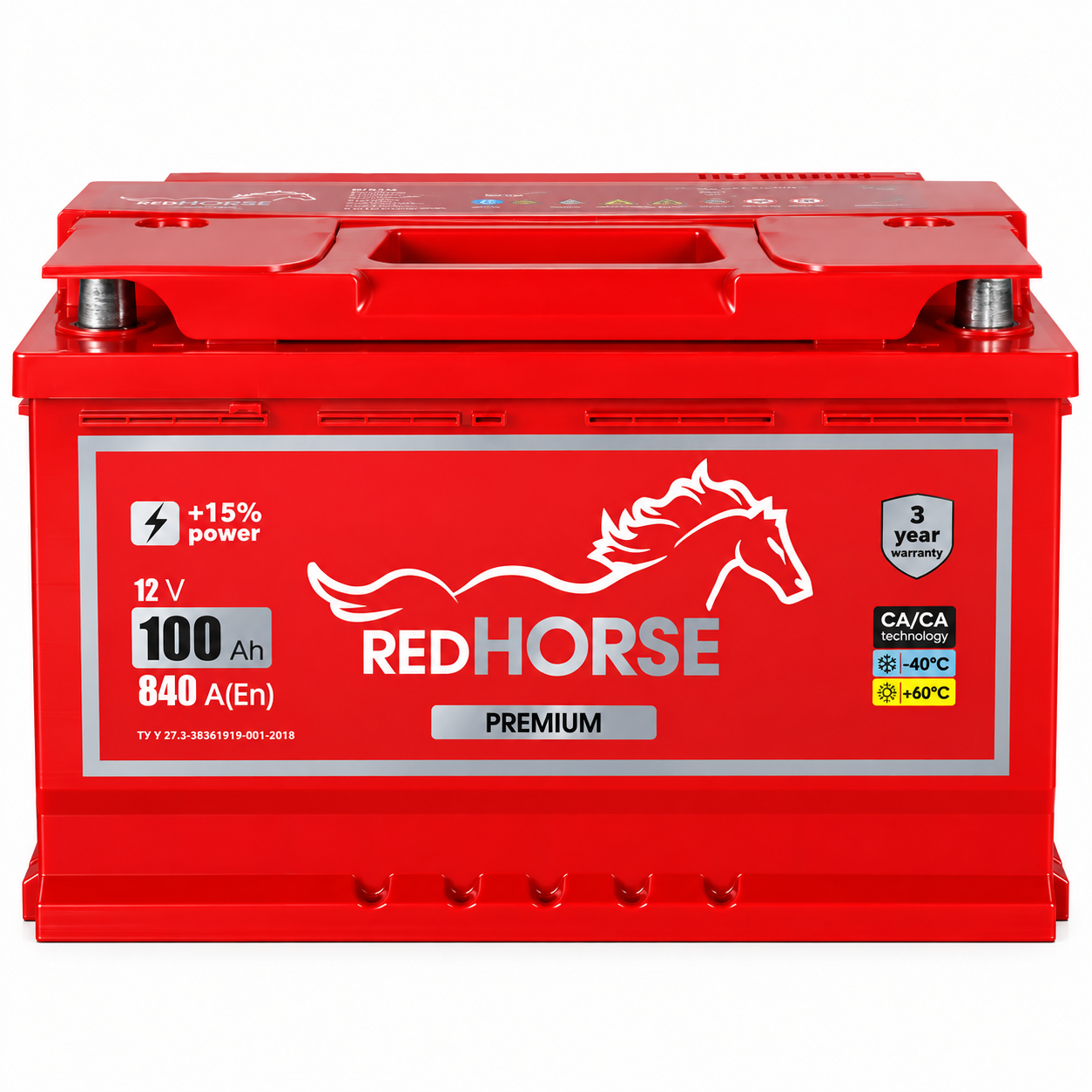 Акумулятор 6cт-100 Аг 840 Ампер Red Horse Premium Акумулятор 6cт-100 Аг 840 Ампер Red Horse Premium