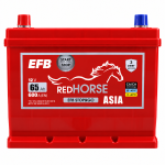 Акумулятор 6cт-65 А/г 600 Ампер L+ (1) Red Horse EFB Start&Stop Jis Азія