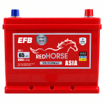 Акумулятор 6cт-65 А/г 600 Ампер R+ (0) Red Horse EFB Start&Stop Jis Азія