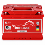 Акумулятор 6cт-75 Аг 680 Ампер Red Horse Premium
