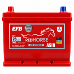 Акумулятор 6cт-75 А/г 700 Ампер L+ (1) Red Horse EFB Start&Stop Jis Азія