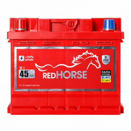 Акумулятор 6cт-45 А/г 390 Ампер L+ (1) Red Horse Premium
