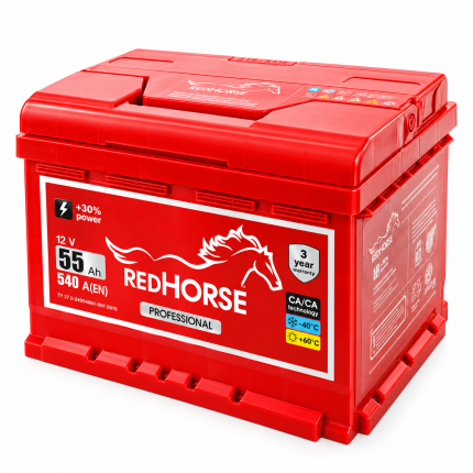 Акумулятор 6cт-55 Аг 540 Ампер Red Horse Professional
