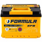Акумулятор 6cт-63 А/г 620 Ампер FORMULA EFB