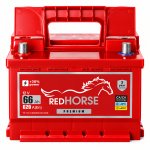 Акумулятор 6cт-66 А/г 620 Ампер R+ (0) Red Horse Premium