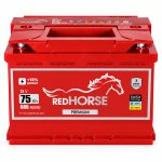 Акумулятор 6cт-75 Аг 680 Ампер Red Horse Premium
